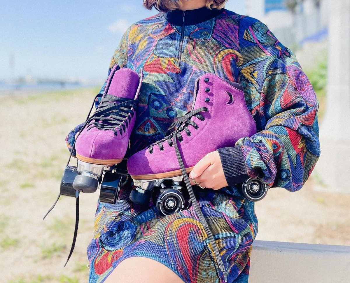 Moonlight Roller Skates - AMETHYST Size US Mens 9