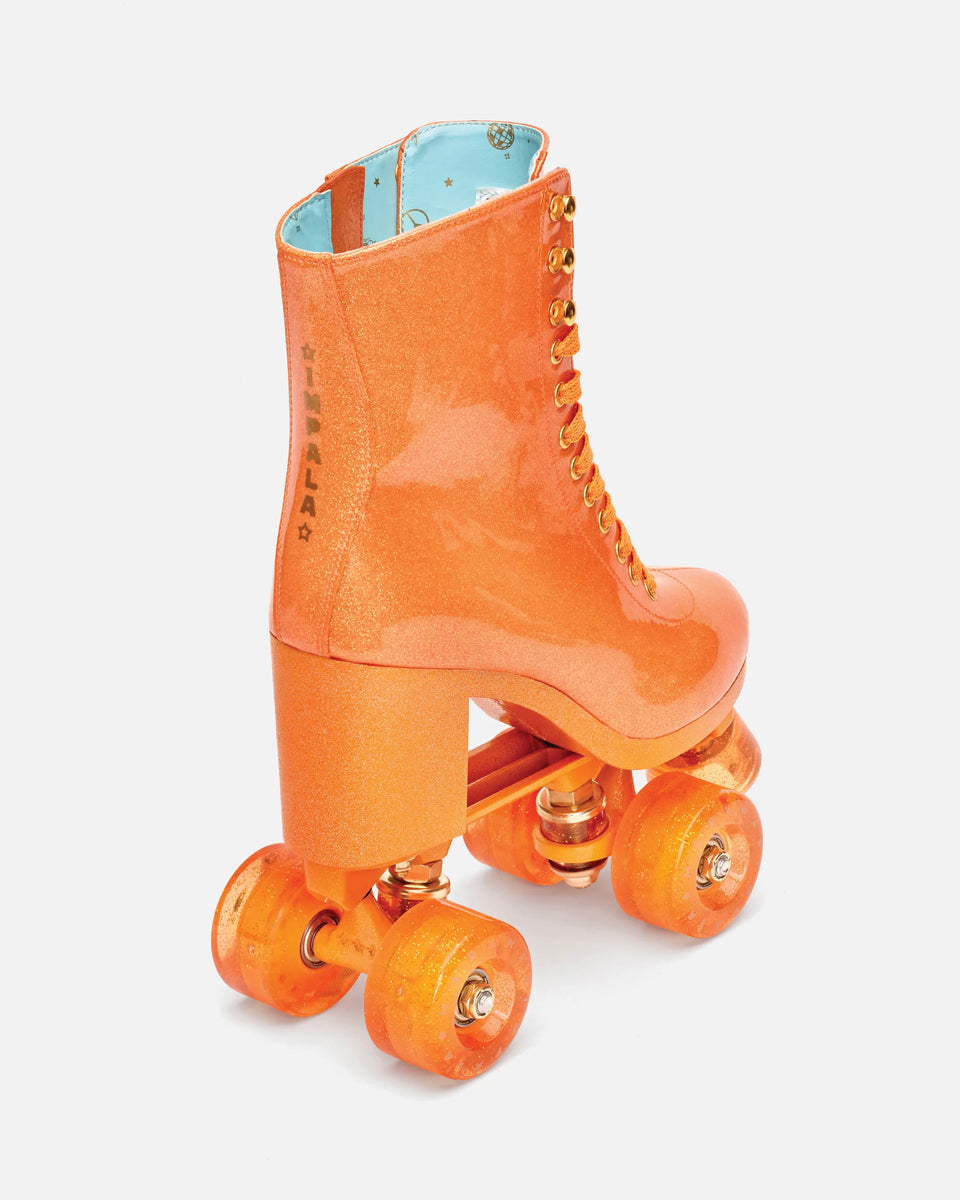 Impala Roller Skates- MARAWA HIGH HEEL - SPARKLE ORANGE