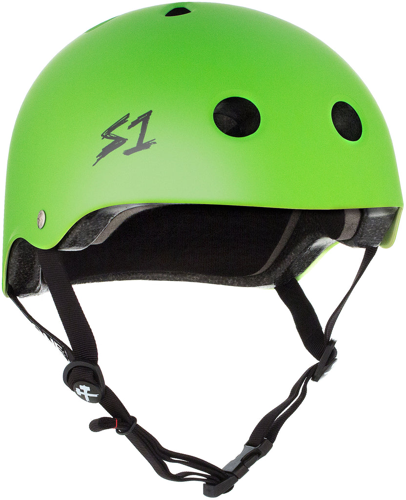 S1 Lifer Helmet - Bright Green Matte - Pigeon's Roller Skate Shop