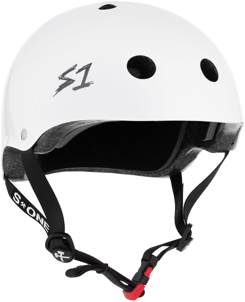 S1 Mini Lifer *KIDS* Helmet - White Gloss - Pigeon's Roller Skate Shop
