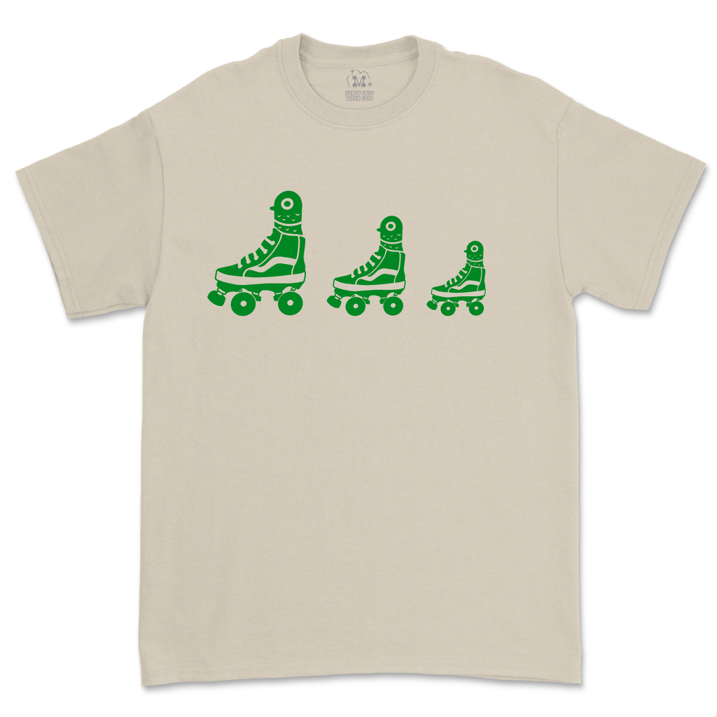 Pigeon Youth Tee - NATURAL - Pigeon's Roller Skate Shop