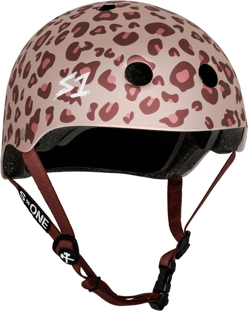 S1 Lifer Helmet - LIGHT PINK CHEETAH - Pigeon's Roller Skate Shop