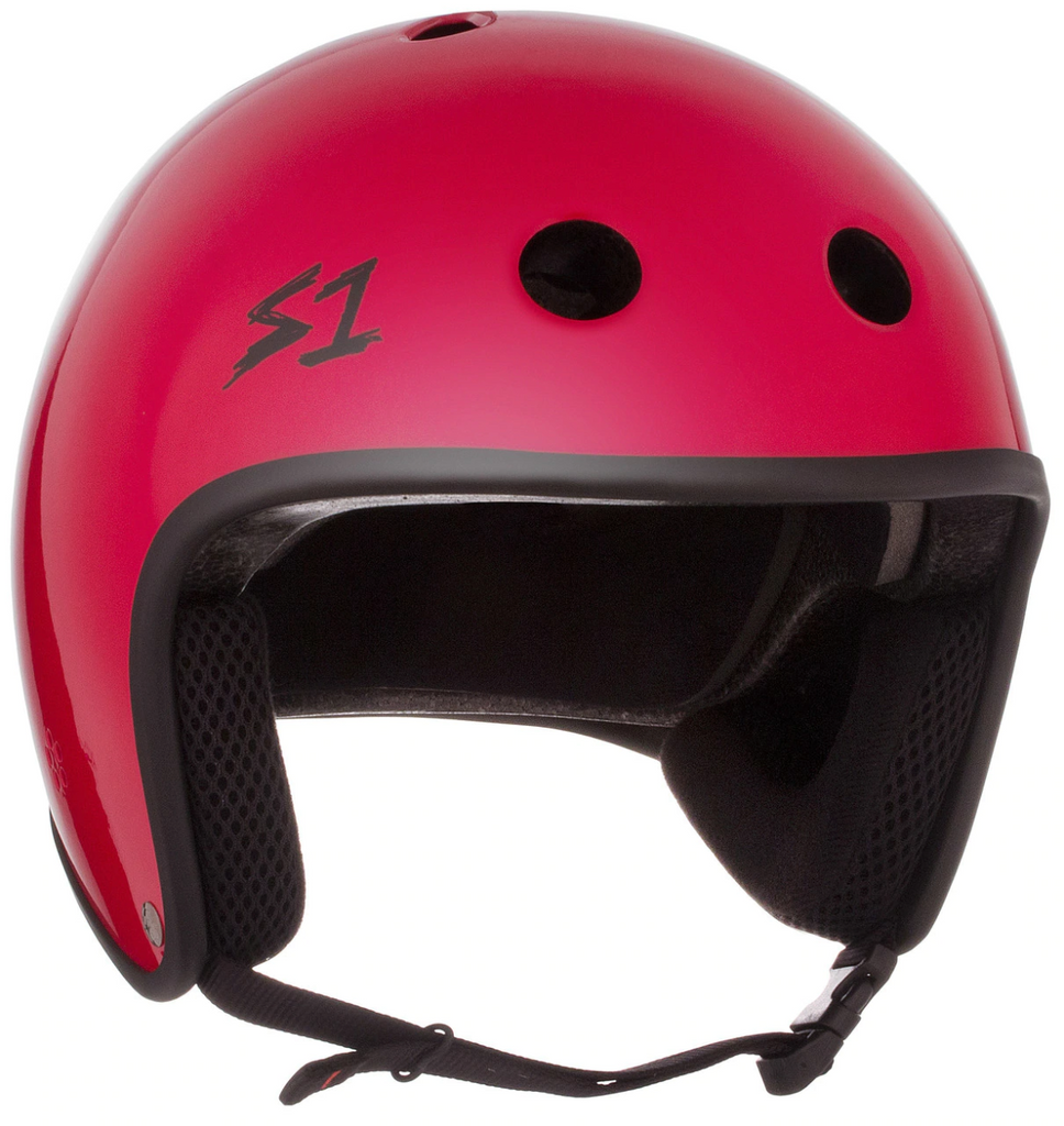 S1 Retro Lifer Helmet - Red Gloss - Pigeon's Roller Skate Shop