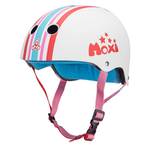 Moxi Triple 8 Helmet - STRIPEY - Pigeon's Roller Skate Shop