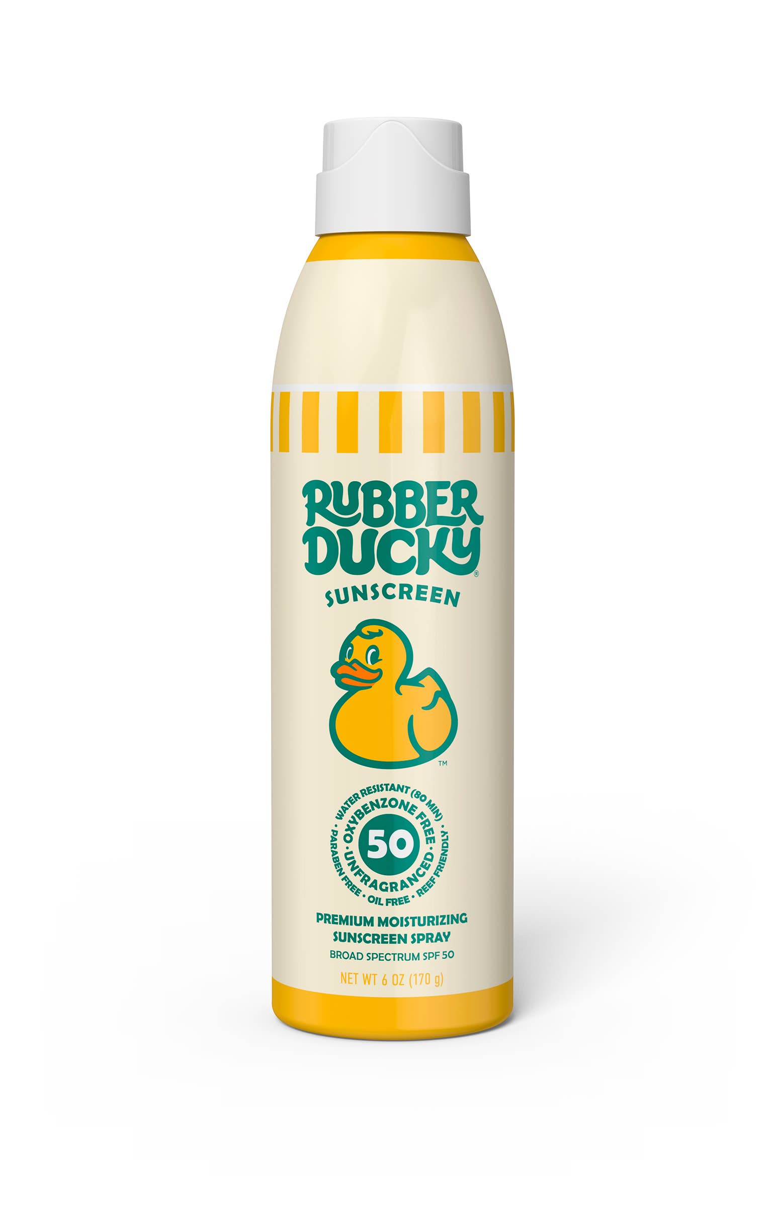 Rubber Ducky SPF 50 Sunscreen Spray - 6 oz Clear - Pigeon's Roller Skate Shop