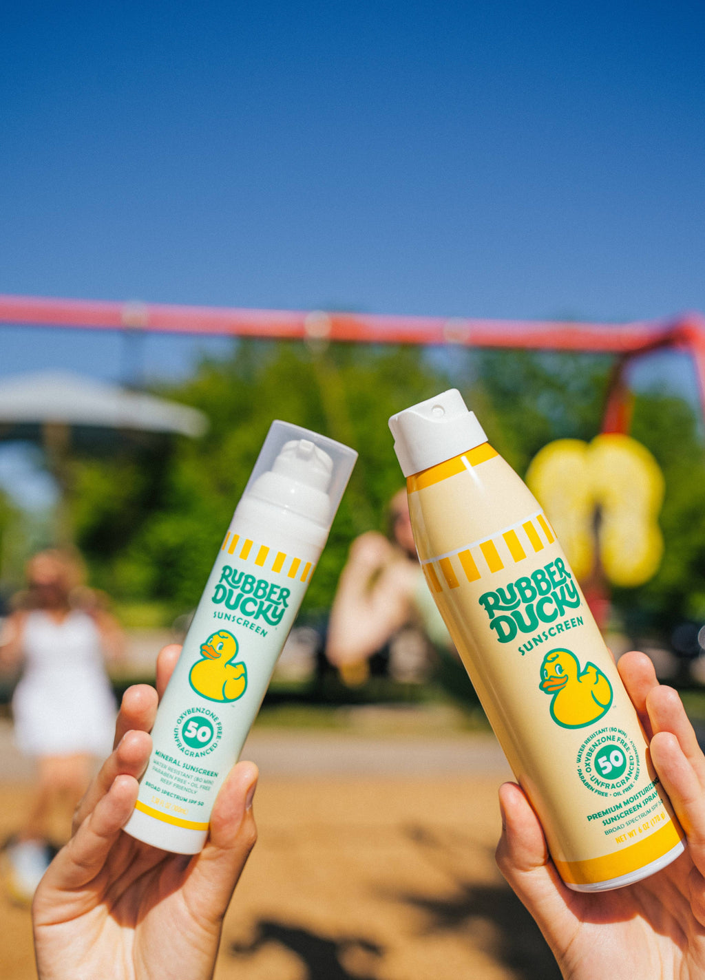 Rubber Ducky SPF 50 Sunscreen Spray - 6 oz Clear - Pigeon's Roller Skate Shop