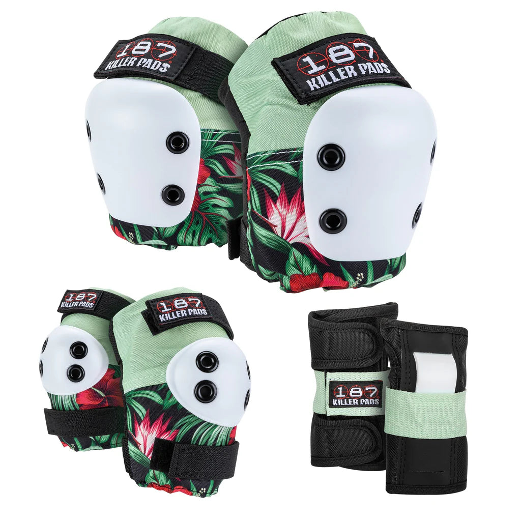 187 6-Pack Pad Set - HIBISCUS - Pigeon's Roller Skate Shop