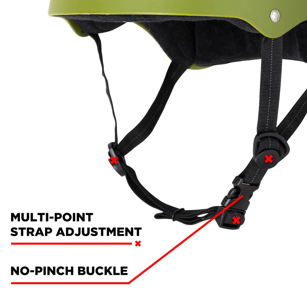 Triple 8 Helmet - Army Green Matte - Pigeon's Roller Skate Shop