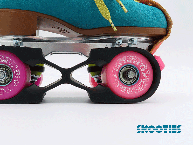 Skooties Silicon Wheel Locks - BLACK - Pigeon's Roller Skate Shop