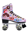 Pink rollerskate with cartoons