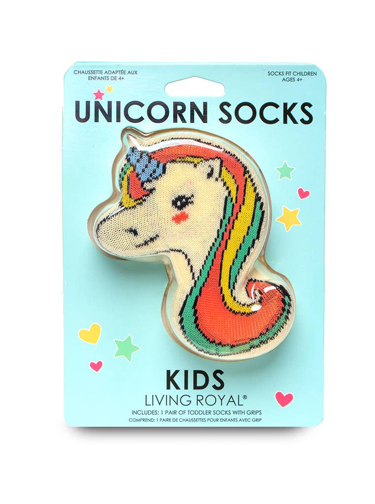 Kids Packaged Crew Socks - Kids - Unicorn - "Stay Magical"
