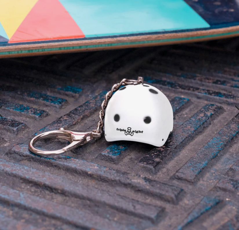 Triple 8 mini helmet keychain