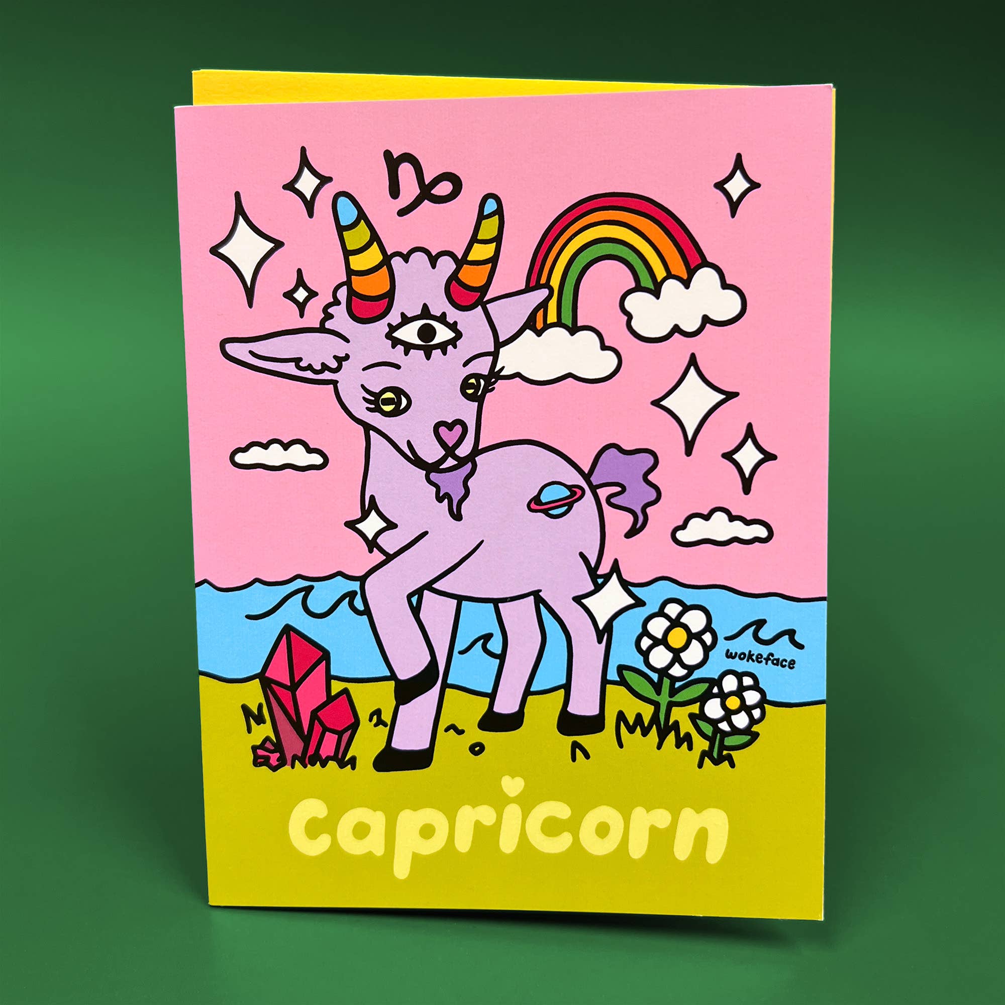 Greeting Card - Zodiac: Capricorn - Pigeon's Roller Skate Shop