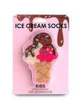 Kids Packaged Socks - Kids - Ice Cream Cone w/Sprinkles - Pink - Pigeon's Roller Skate Shop