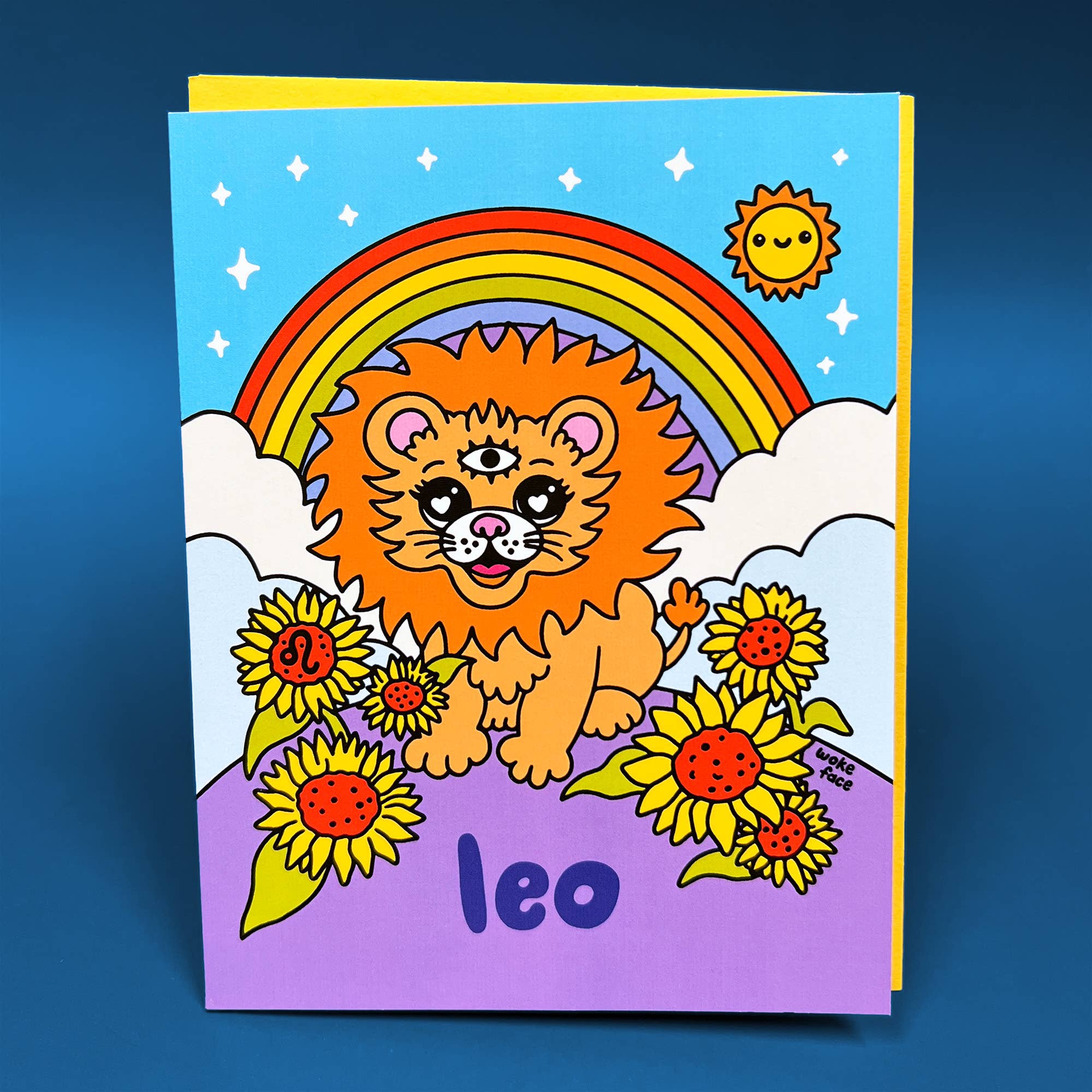 Greeting Card - Zodiac: Leo - Pigeon's Roller Skate Shop