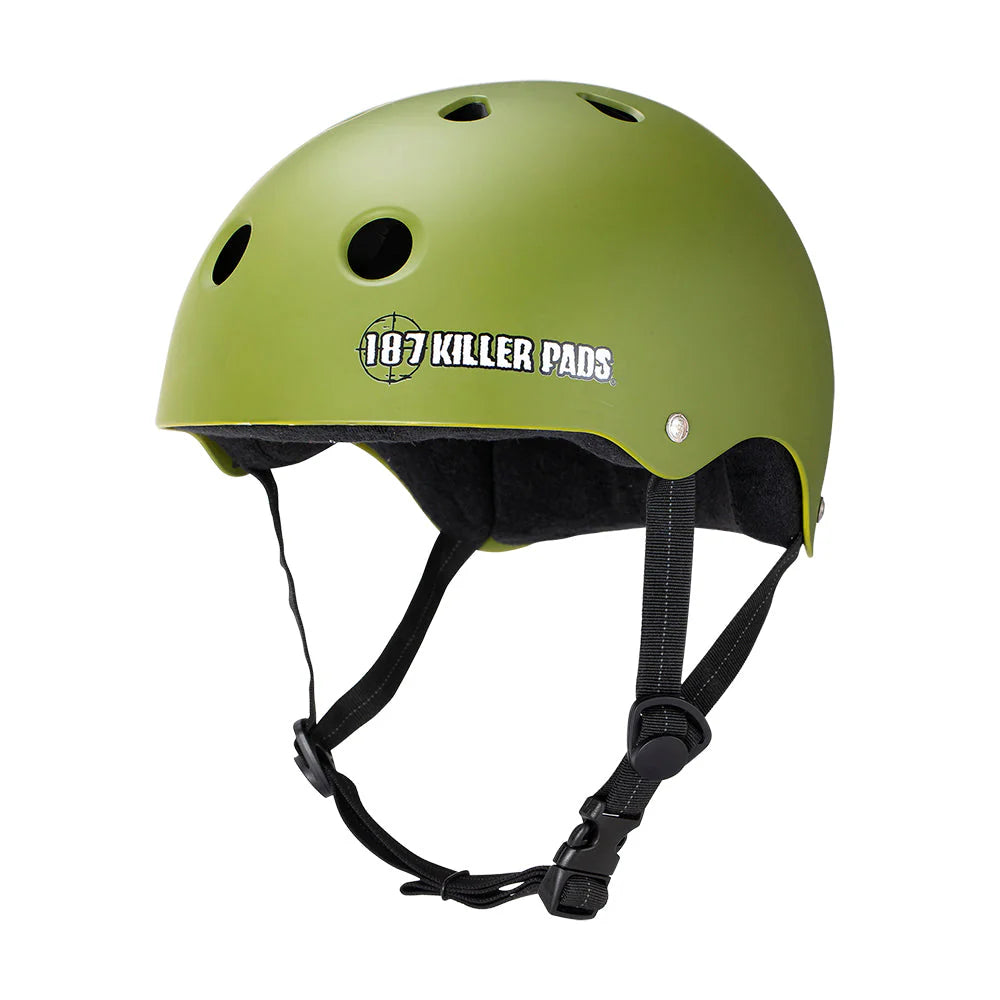 Triple 8 Helmet - Army Green Matte - Pigeon's Roller Skate Shop