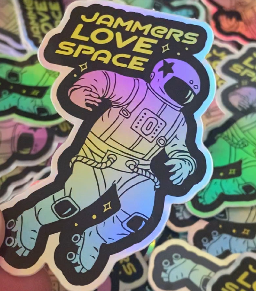 Create and Skate Factory - Sticker - JAMMERS LOVE SPACE HOLO