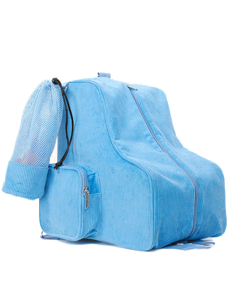 Freewheelin' Roller Skate Bag - CORDUROY BLUE