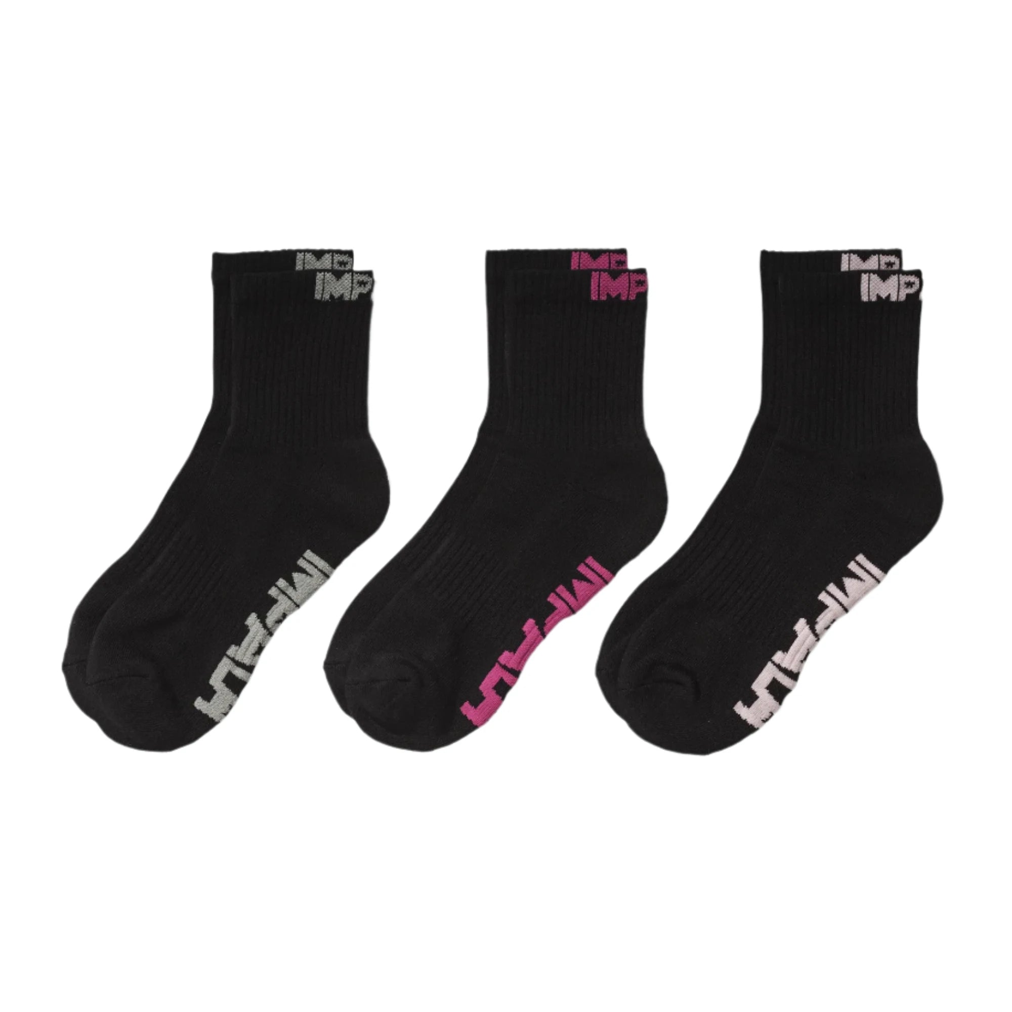 Impala Everyday Sock 3pk - BLACK - Pigeon's Roller Skate Shop