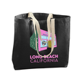 Long Beach Shop Tote Bag - BLACK - Pigeon's Roller Skate Shop