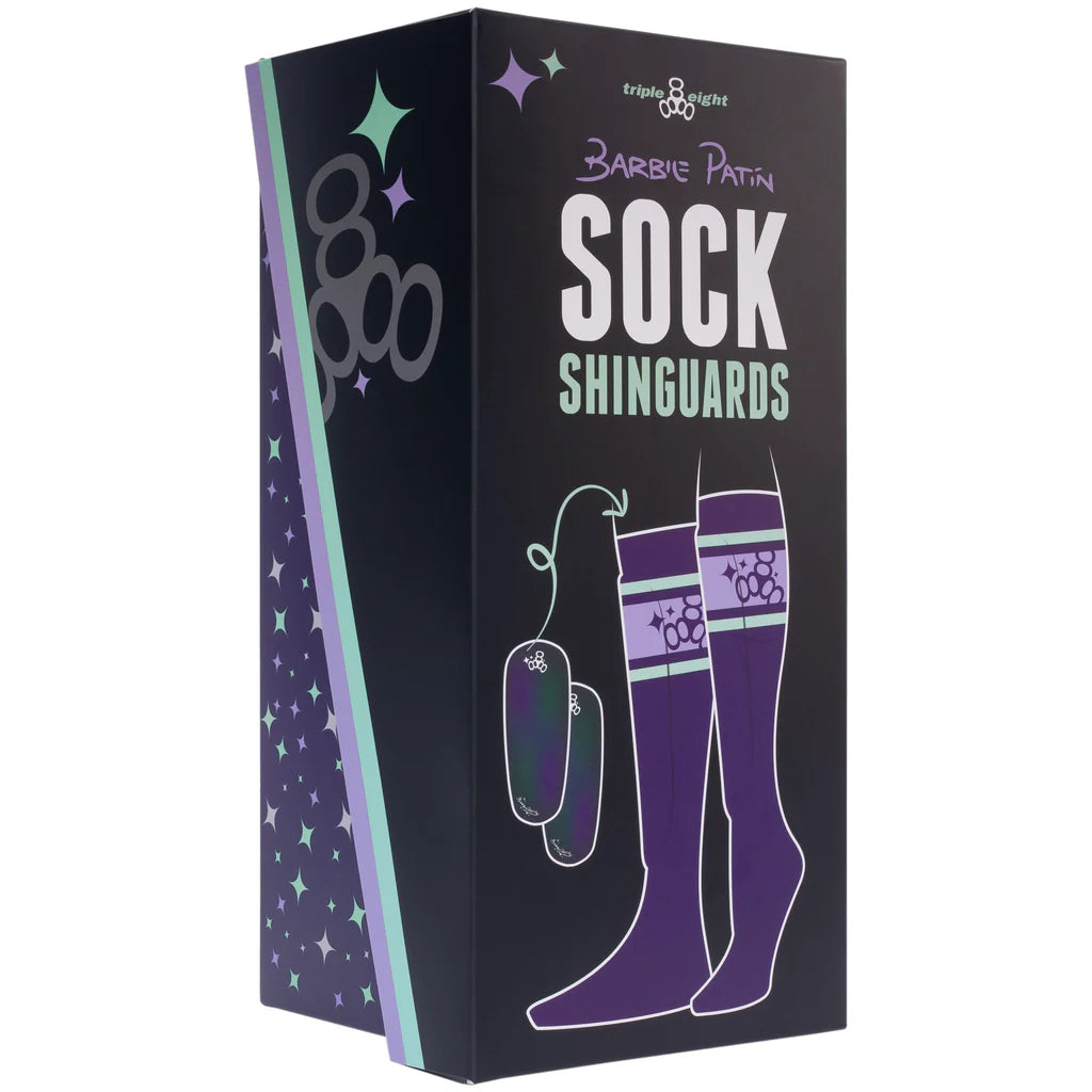 Triple 8 Sock Shinguards - Barbie Patin Signature Edition - Pigeon's Roller Skate Shop