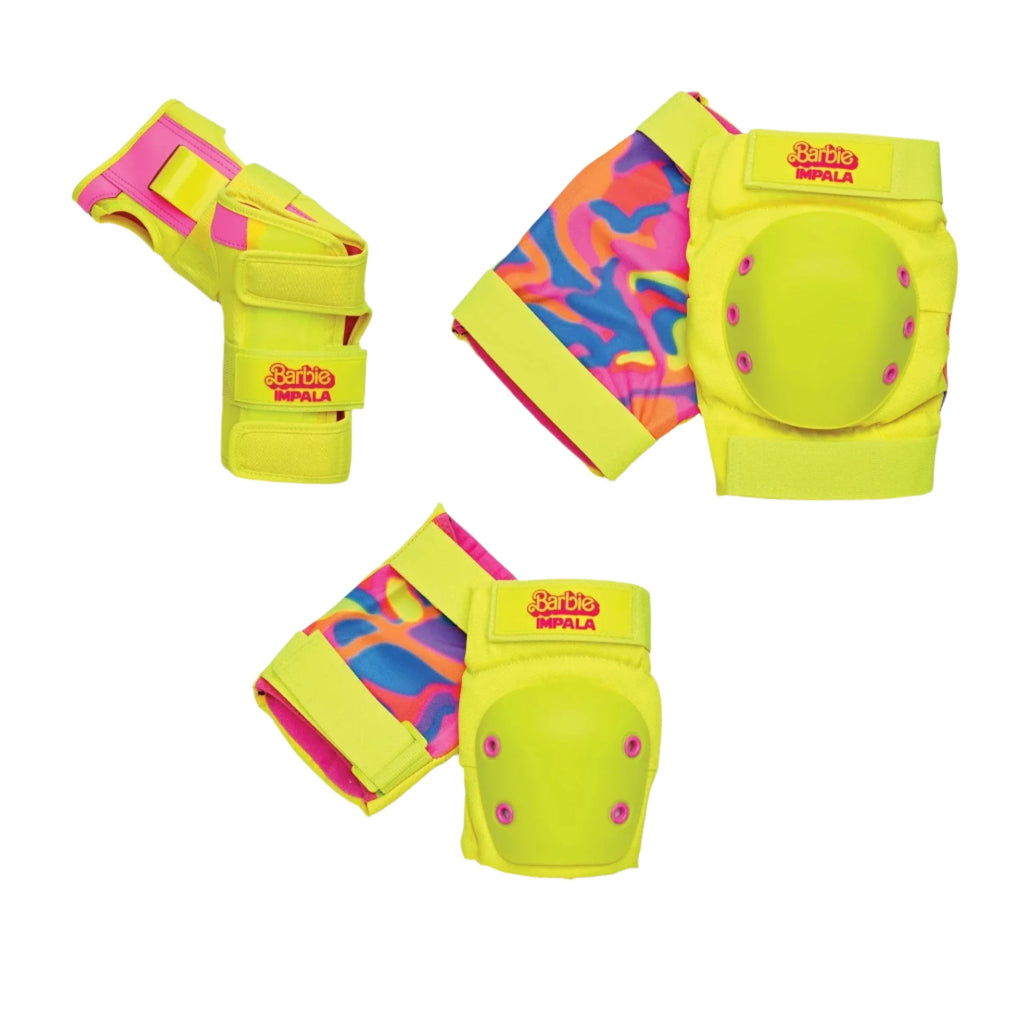 Impala Pad Set - BARBIE BRIGHT YELLOW - Pigeon's Roller Skate Shop