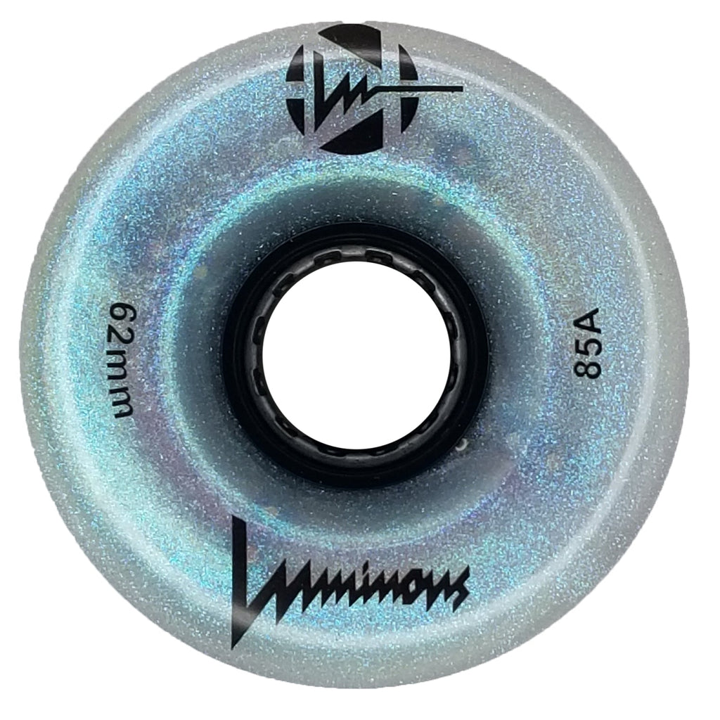 Luminous Light Up Wheels - BLACK PEARL - Pigeon's Roller Skate Shop