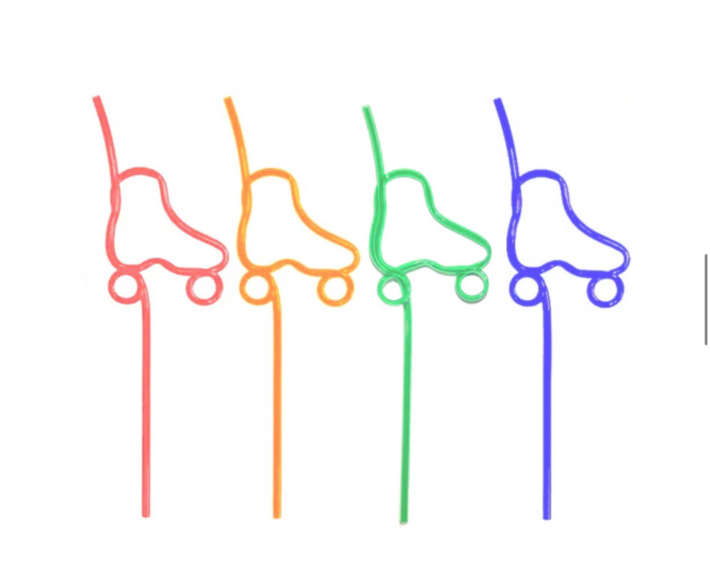 Roller Skate Crazy Straw