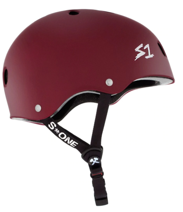 S1 Lifer Helmet - MAROON MATTE - Pigeon's Roller Skate Shop