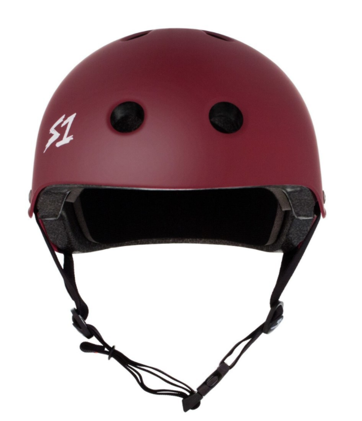 S1 Lifer Helmet - MAROON MATTE - Pigeon's Roller Skate Shop