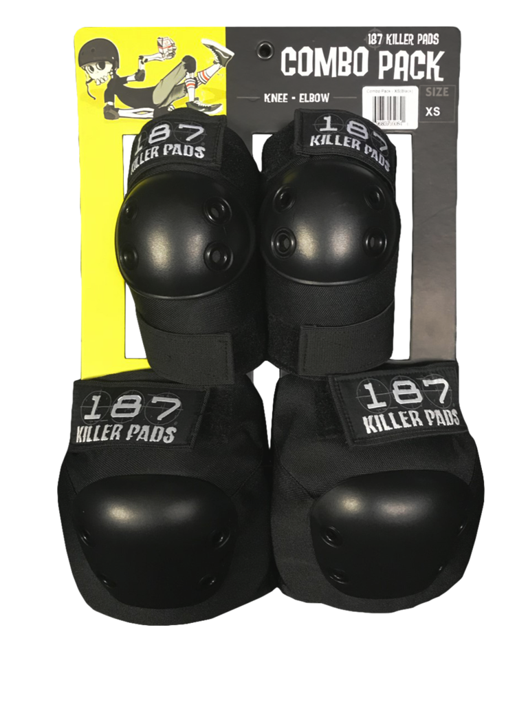 187 Combo Pad Set - BLACK ELBOW/KNEE