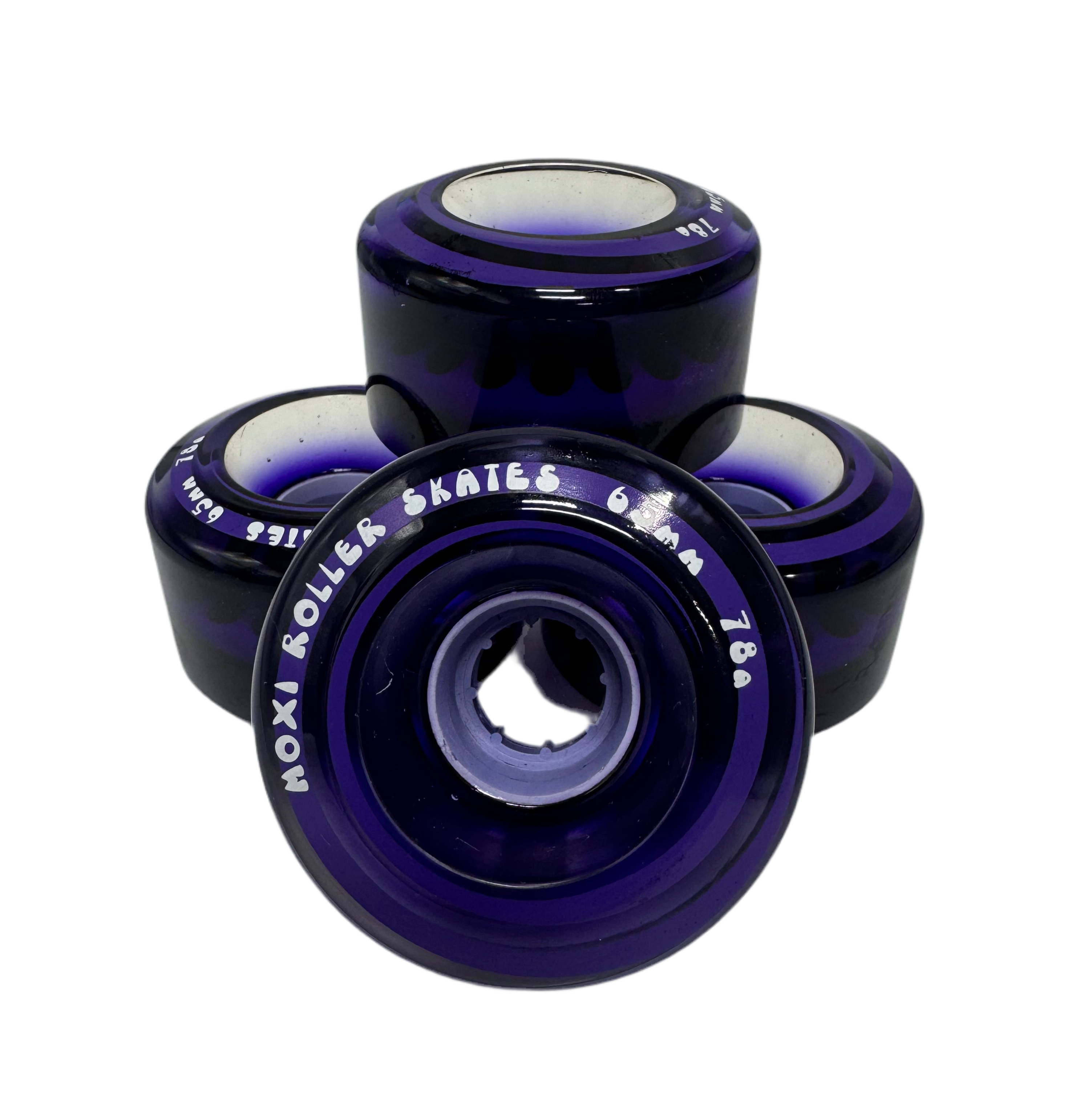 Moxi - Gummy Wheels - Purple 4pk *BLEM* - Pigeon's Roller Skate Shop