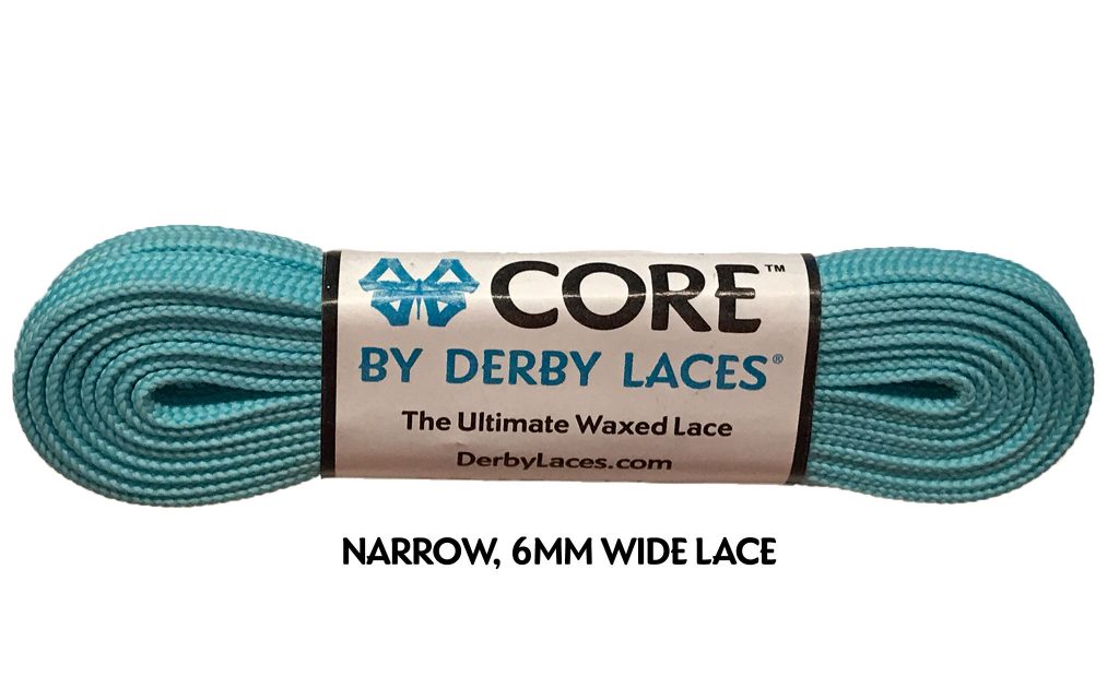 CORE by Derby Laces - AQUA 120" - Pigeon's Roller Skate Shop