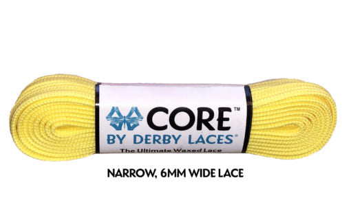 CORE by Derby Laces - LEMON YELLOW 108" - Pigeon's Roller Skate Shop