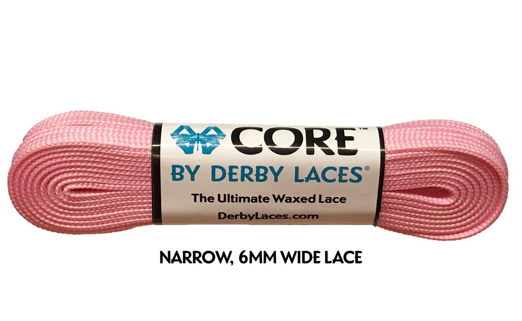Pink Cotton Candy CORE Derby Laces - Pigeon's Roller Skate Shop