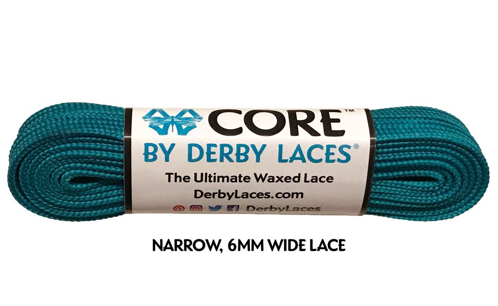 Teal CORE Derby Laces - Pigeon's Roller Skate Shop
