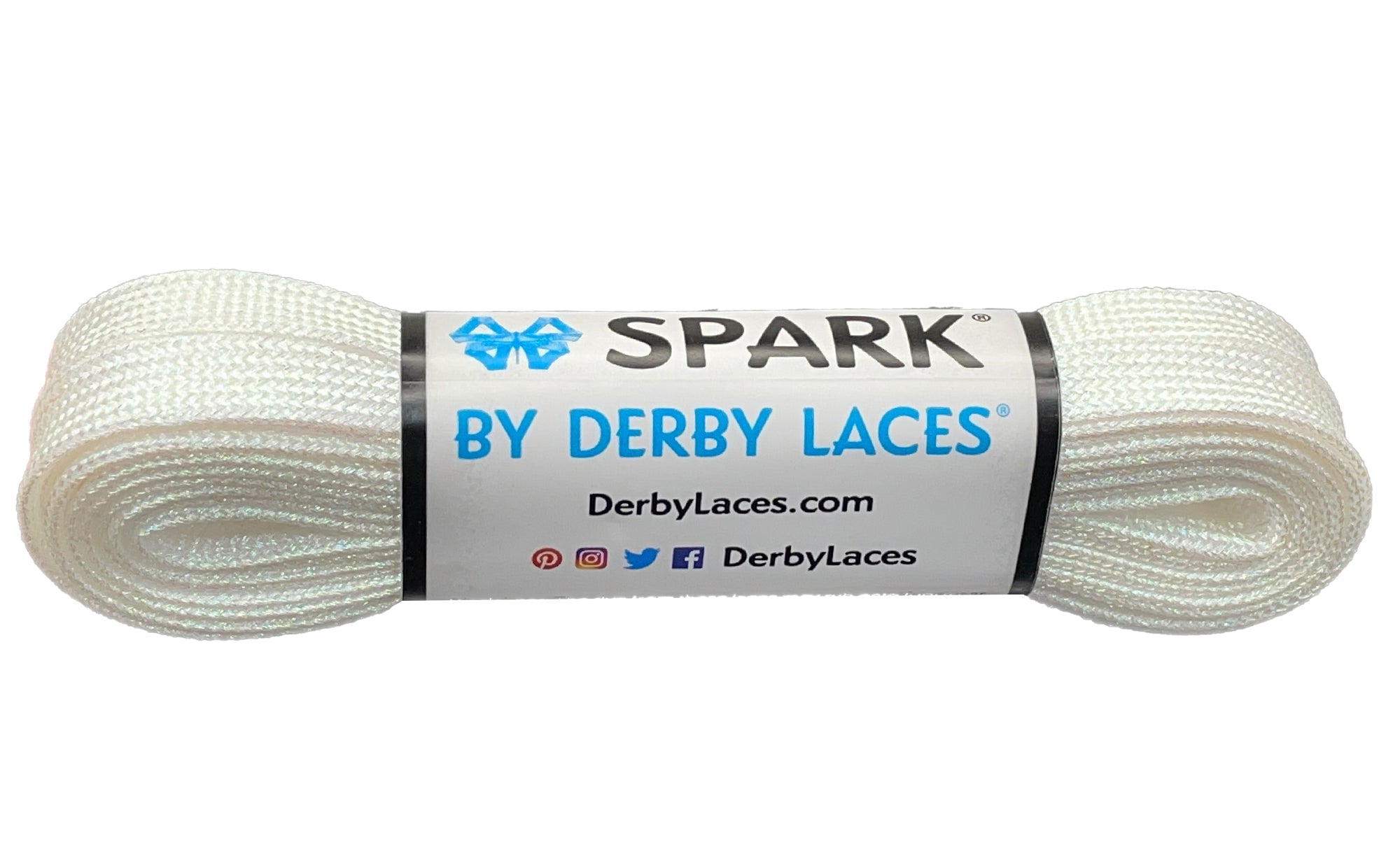 Spark by Derby Laces - WHITE 96" - Pigeon's Roller Skate Shop