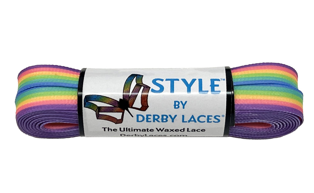 STYLE by Derby Laces - PASTEL RAINBOW 96"