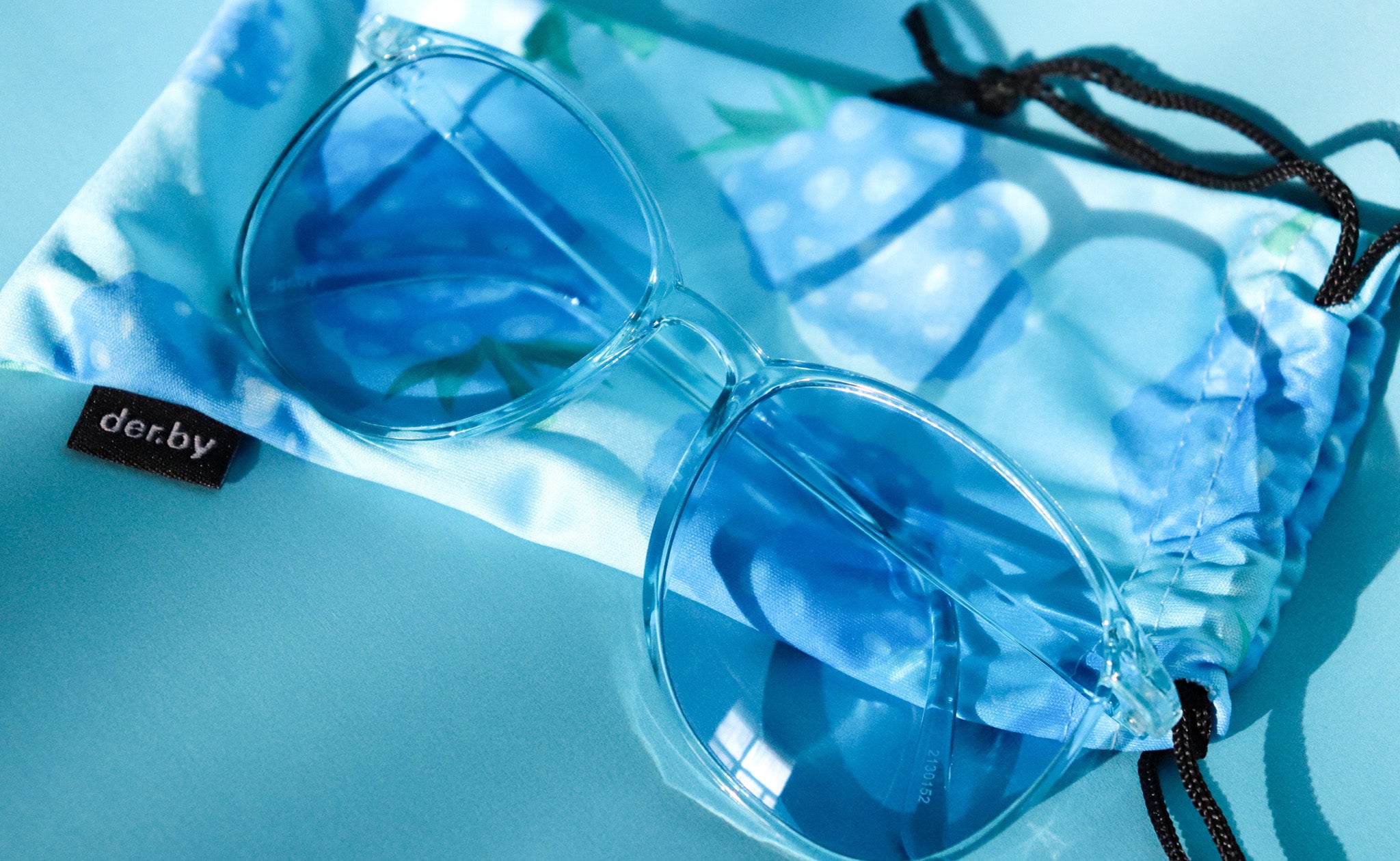 Derby Mood Glasses - BLUE RASPBERRY - Pigeon's Roller Skate Shop