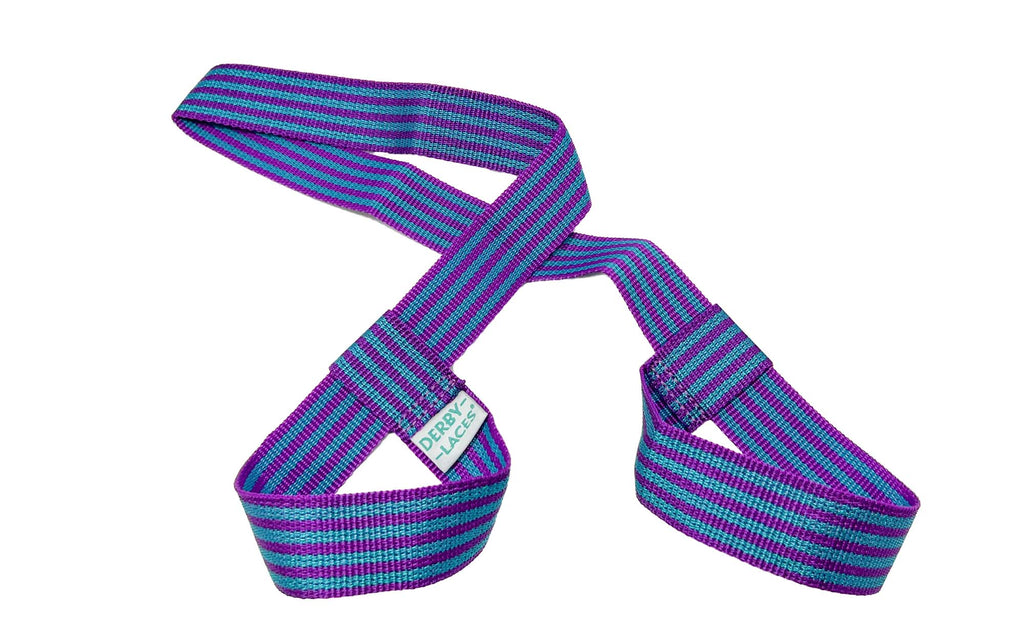 Skate and Gear Strap - TEAL & PURPLE SPARK 54"