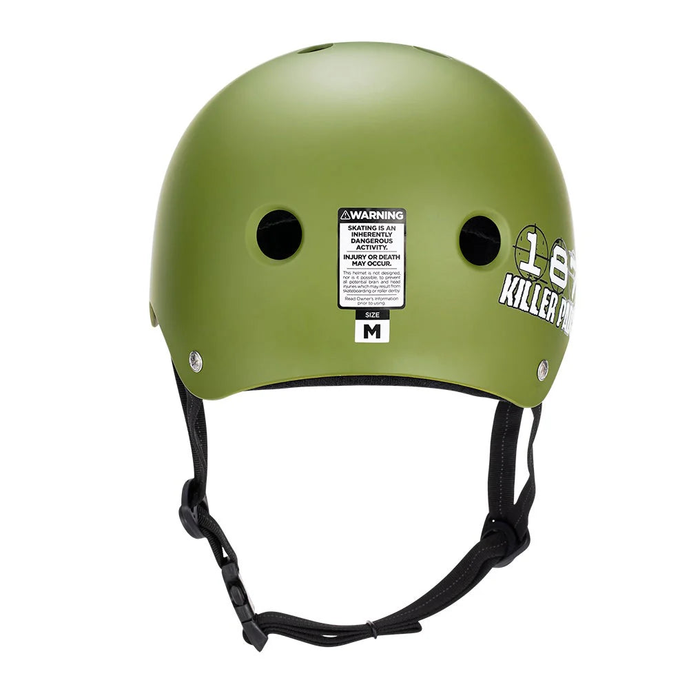 Triple 8 Helmet - Army Green Matte