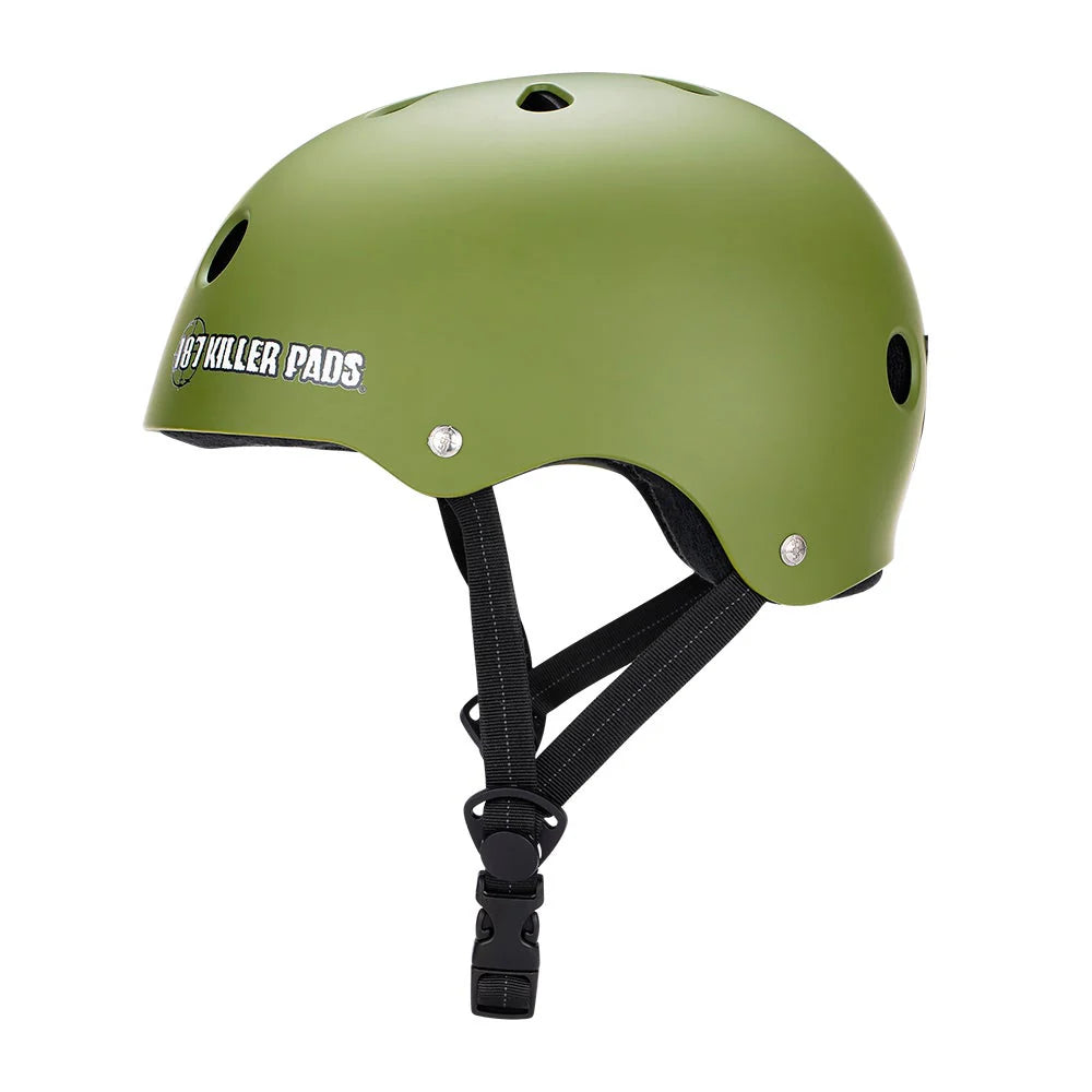 Triple 8 Helmet - Army Green Matte - Pigeon's Roller Skate Shop