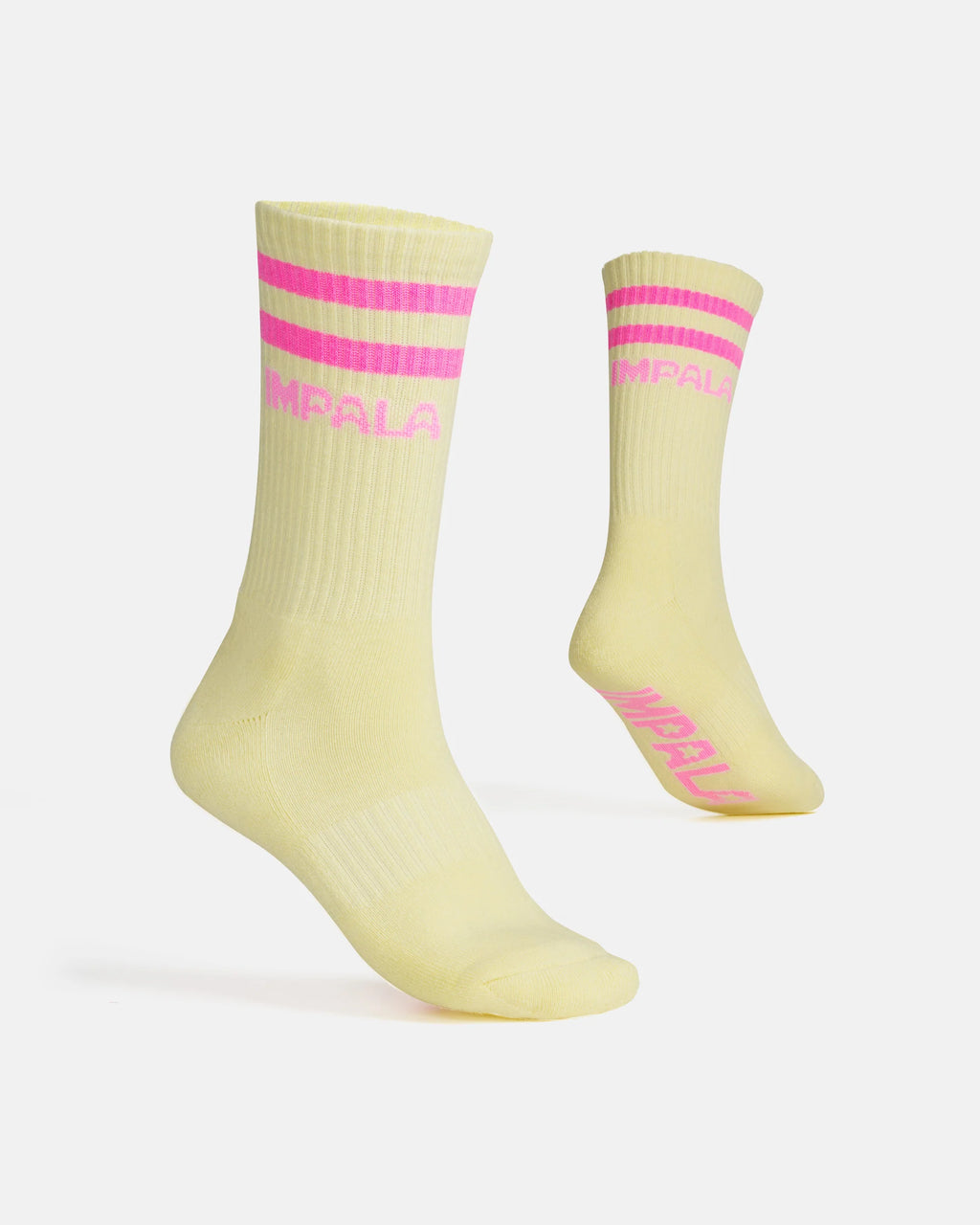 Impala Stripe Sock 3 Pack - WHITE W/ PETAL