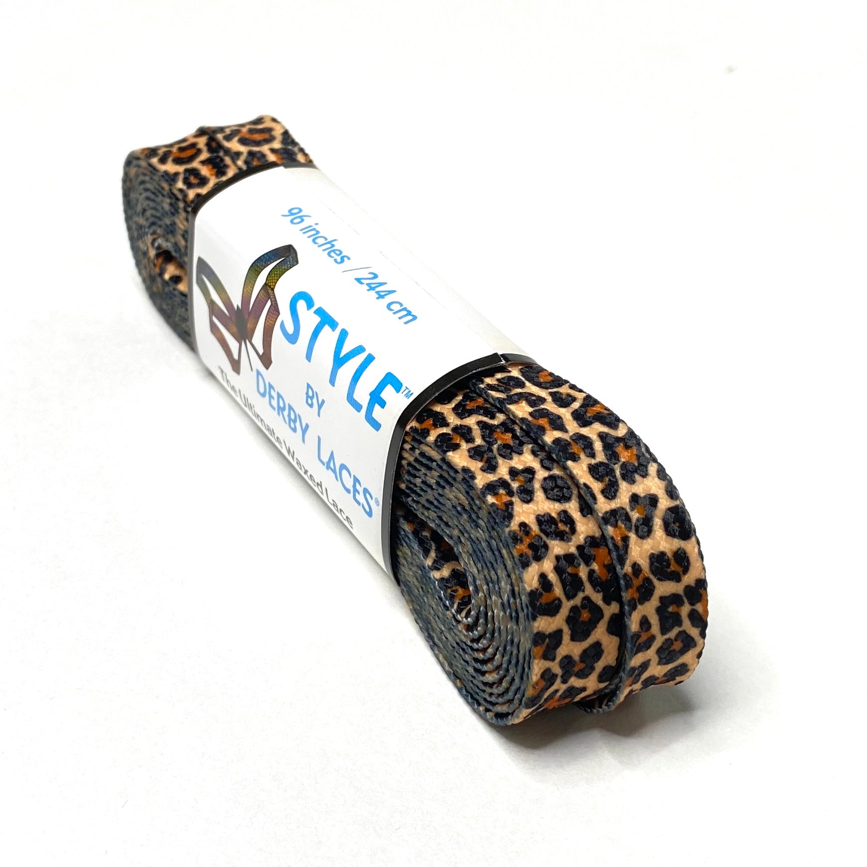 Leopard Derby Laces - LEOPARD 96" - Pigeon's Roller Skate Shop