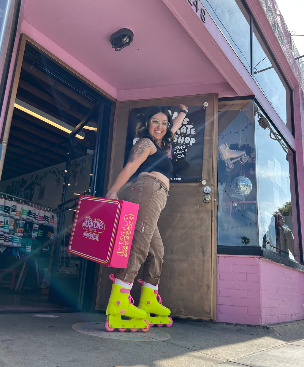 Impala Inline Skates - BARBIE YELLOW - Pigeon's Roller Skate Shop