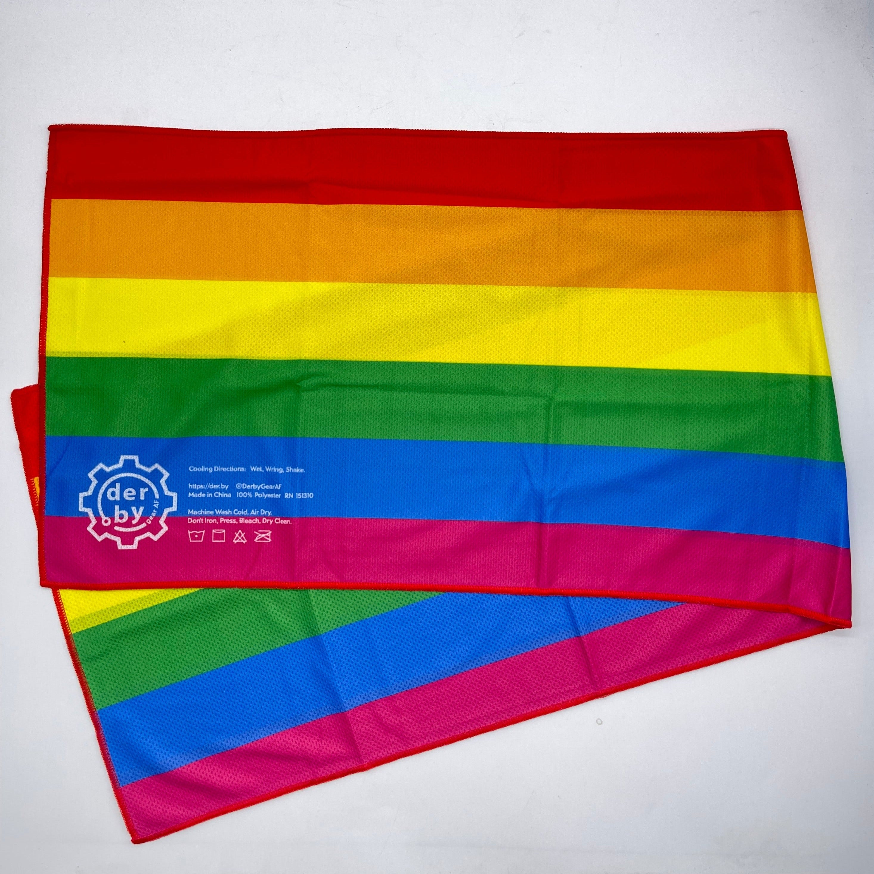 Derby Ice Instant Cooling Towel - LGBTQ+ FLAG - Pigeon's Roller Skate Shop