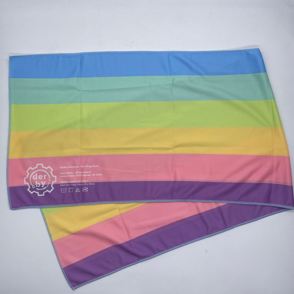 Derby Ice Instant Cooling Towel - PASTEL RAINBOW