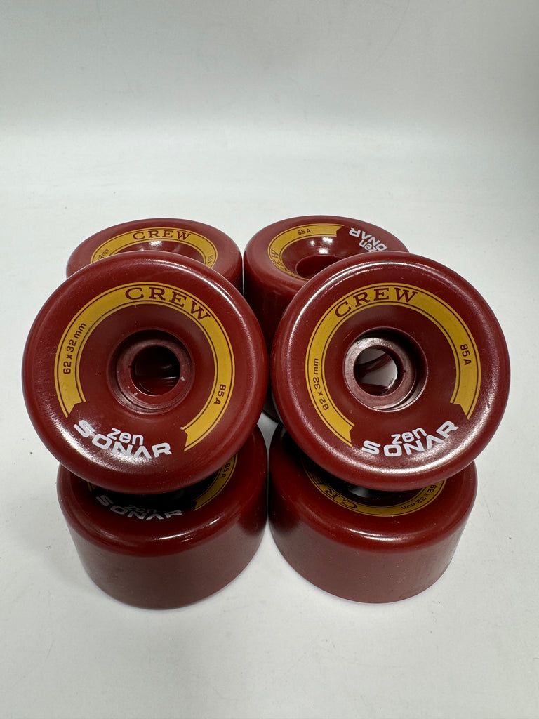 Riedell Crew wheels - Crimson - 62mm x 32mm / 85A