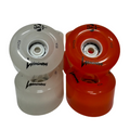 Luminous Wheels - Mismatch Orange + White 8pk - 85A - Pigeon's Roller Skate Shop