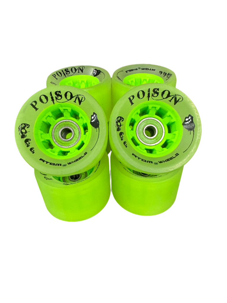 Atom Green Hybrid Wheels 62mm x 44mm *BLEM